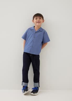 Renz Chambray Oversized Collared Shirt