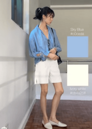 人気商品ランキング Shoulder Drop Chambray Relaxed Blouse US Bonito Love, | トップス