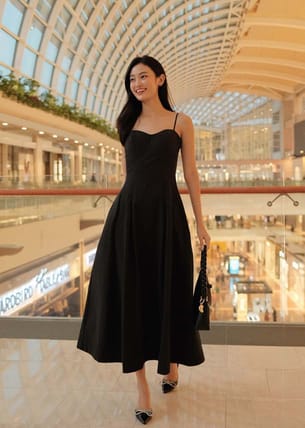 Bustier fit and flare dress shop