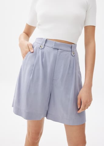 Linen A-line Shorts