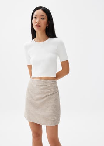 Tweed A-line Skirt