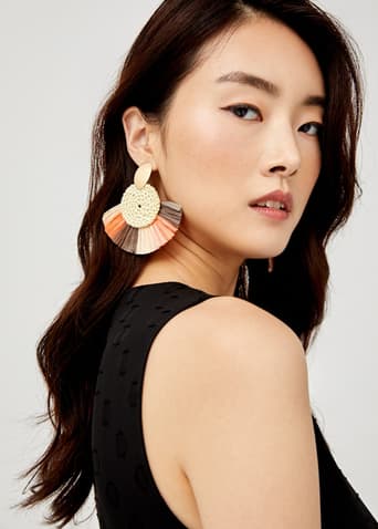 Lylah Tassel Fan Earrings