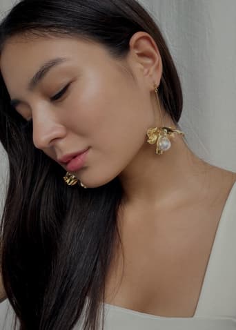 Danica Flower Drop Earrings