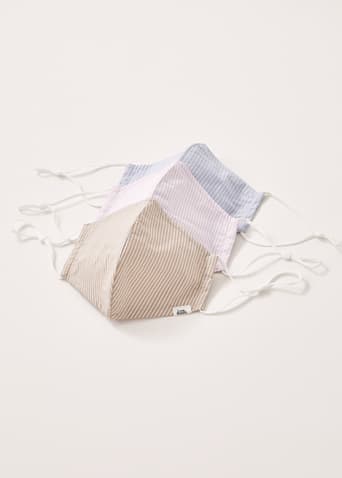 Rumi Striped Cotton Mask (Adult)