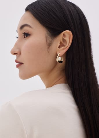 Lo Double Pearl Earrings