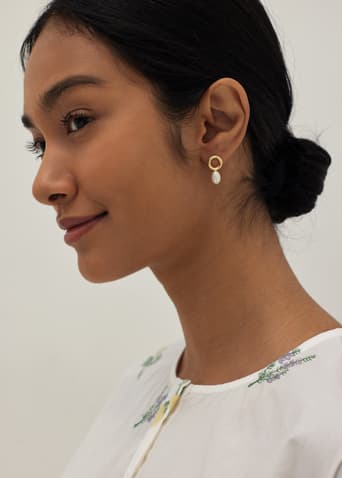 Seraphina Pearl Drop Earrings
