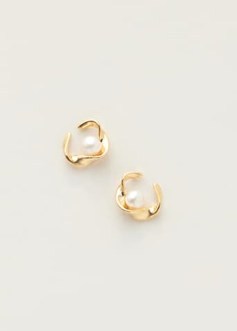Sevilla Geometric Pearl Earrings
