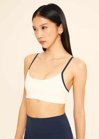 cheak BaseCore Strappy Bra with Contrast Piping