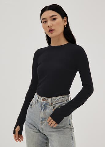 Nova Longline Extra Fine Knit Top