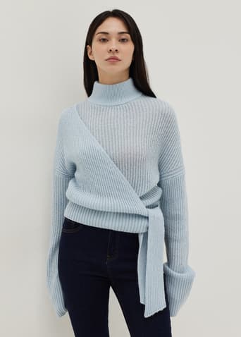 Nola Turtle Neck Wool Blend Sweater