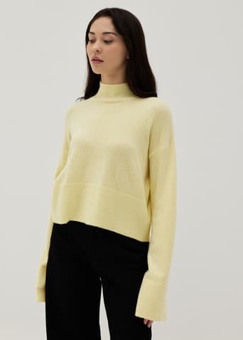 Callista Turtle Neck Wool Blend Sweater