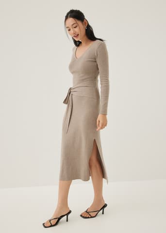 Issie Knit Column Midi Dress