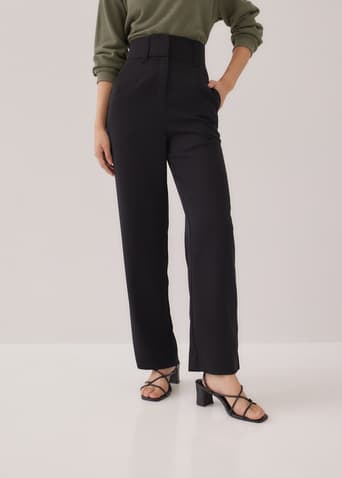 Morie Regular High Waisted Straight Leg Pants