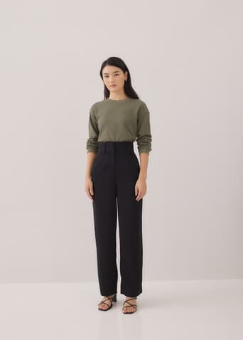 Morie Regular High Waisted Straight Leg Pants