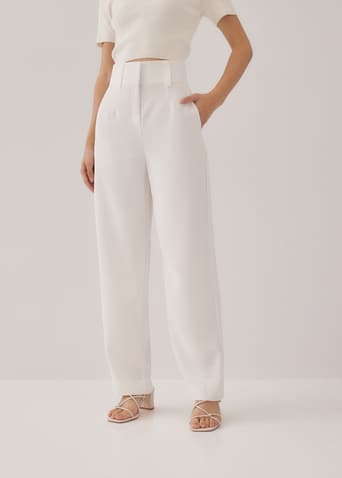 Morie Regular High Waisted Straight Leg Pants