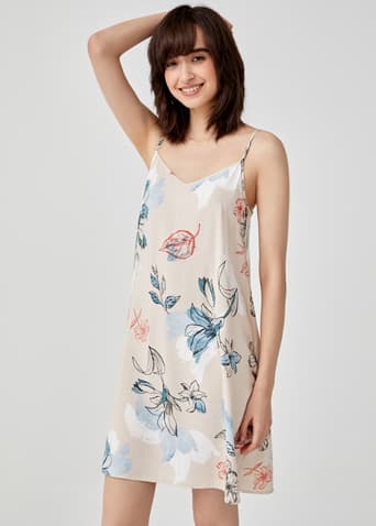 Holley Camisole Slip Dress in Chamomile Dream