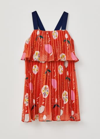 Yakira Pleated Camisole Dress in Tutti Frutti