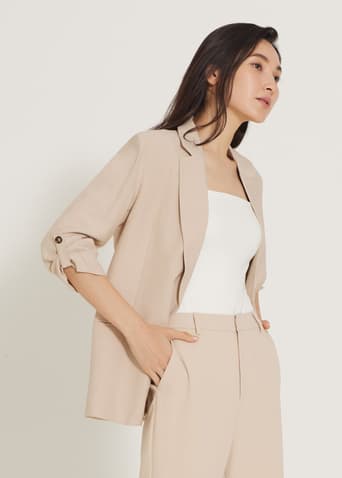 Christal Shoulder Padded Blazer