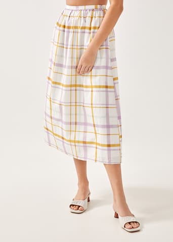Shoshana Gingham Maxi Skirt