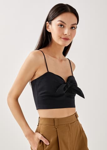 Kailyn Textured Padded Bustier Top