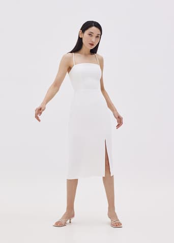 White long sales cocktail dress