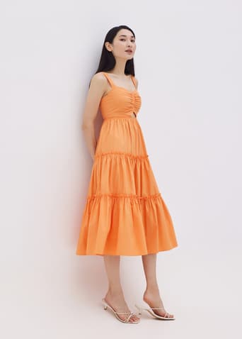 Heloisa Cut Out Tiered Dress