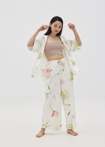 Lennea Lounge Kimono in Renewed Blooms