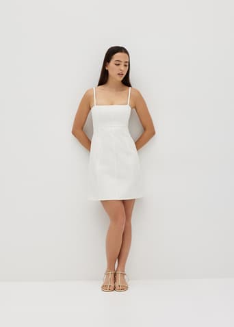 White 1 piece dress hot sale