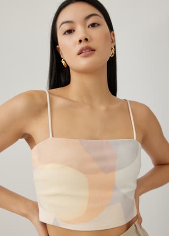 Alejandra Padded Camisole in Simple Pleasures