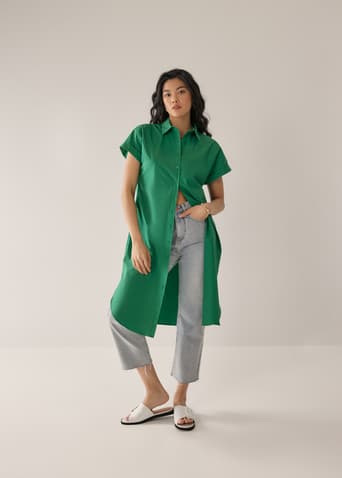 Clarita Poplin Shirt Dress