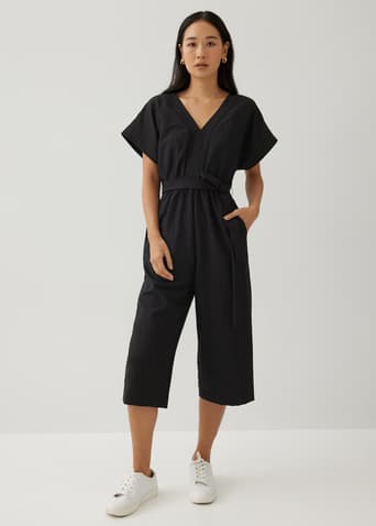 Lysle Ladder Trim Straight Leg Jumpsuit