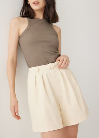 Ryanna Linen Wide Leg Shorts