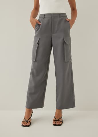 Ylise Mid Waist Cargo Trousers