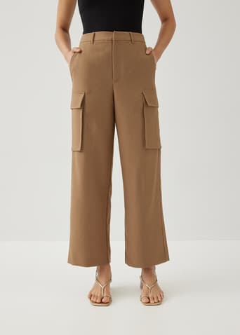 Ylise Mid Waist Cargo Trousers