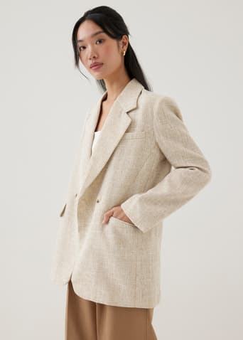 Lolly Tailored Tweed Blazer