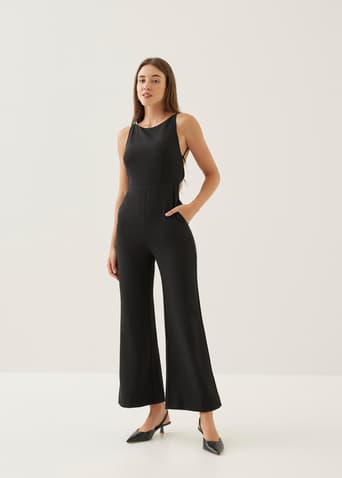 Breen Padded Flare Jumpsuit