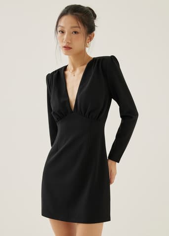 Paulette Padded A-line Mini Dress