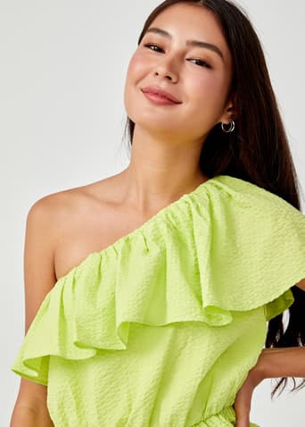 Caecilia Ruffle Toga Blouse