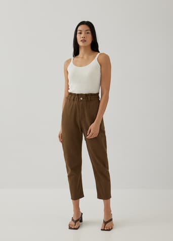 Teyla Elastic Paperbag Jeans