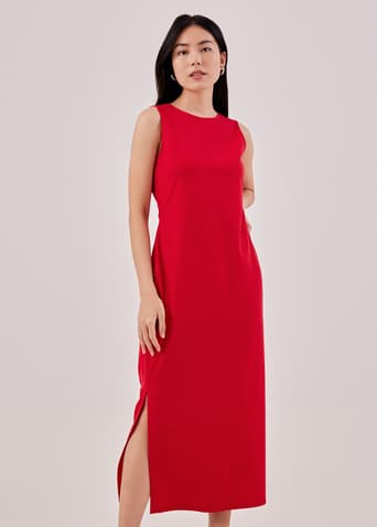 Jarlo Low Back Twist Maxi Dress