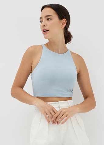 Devynn Padded Crop Tank Top