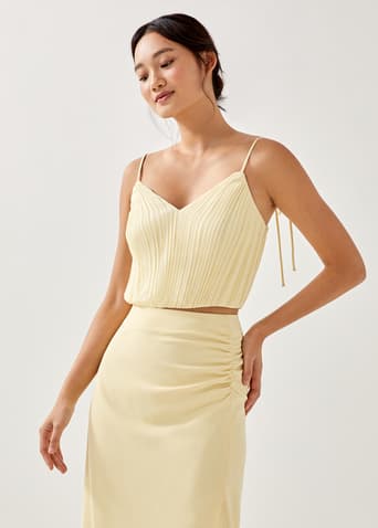 Viviena Pleated Bustier Top