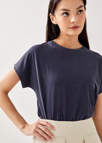 Janora Cupro Relaxed T-Shirt