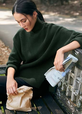 Ester Oversized Turtle Neck Jumper