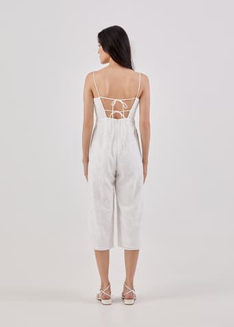 Kyani Padded Broderie Jumpsuit