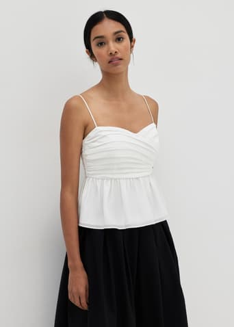Kaycie Bustier Ruched Top