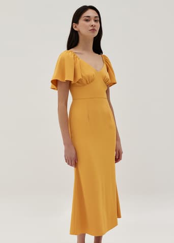 Valorie Flutter Sleeve Mermaid Dress