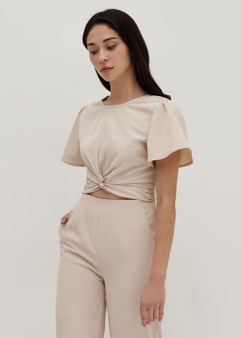 Bellany Twist Front Crop Top
