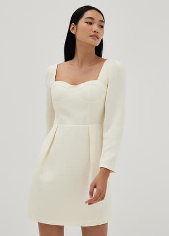 Leticia Padded Tweed Mini Dress