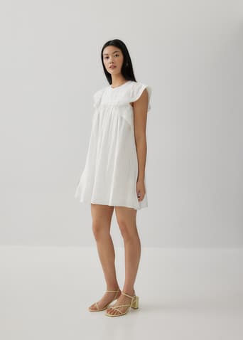 White colour gown online best sale